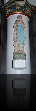 St Antonius Beeld in de kerk O.L.Vr. van Lourdes